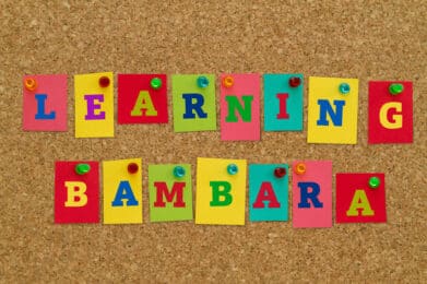 Learning Bambara Schriftzug