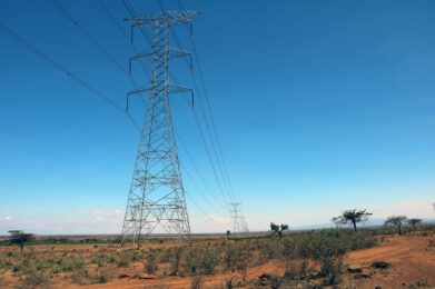 african energy futures: Bild mit Strommast
